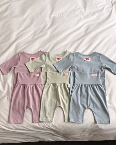 馬卡龍6分袖+褲套裝(baby/kids)7