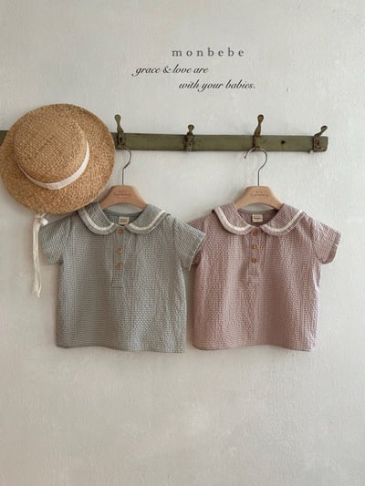 學院領格紋包屁衣/上衣7