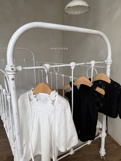 鏤空花花洋裝+罩衫set(2color)12