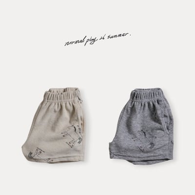 手繪小馬口袋褲(2color)2