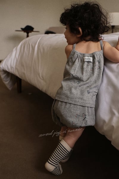 彩繪小馬傘擺背心/麵包褲/圍兜(2color)2