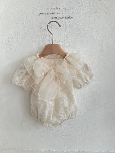 浪漫ribbon層次荷葉領包屁衣11