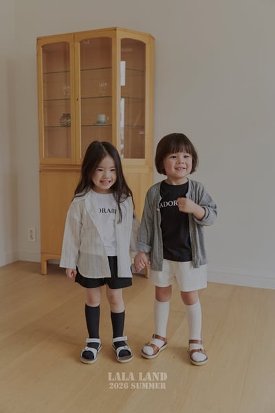 紋理排釦開襟(2color/kids)5