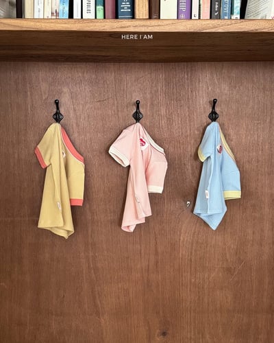 撞色滾邊居家套裝(baby/kids)6