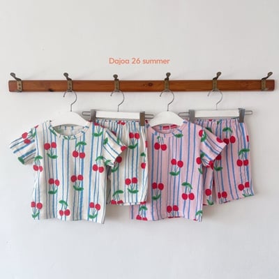 大顆櫻桃上衣+6分褲套裝14