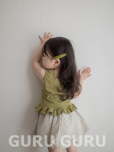 捲邊背心上衣(3color)1