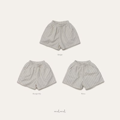 直紋口袋鬆緊褲(3color)10