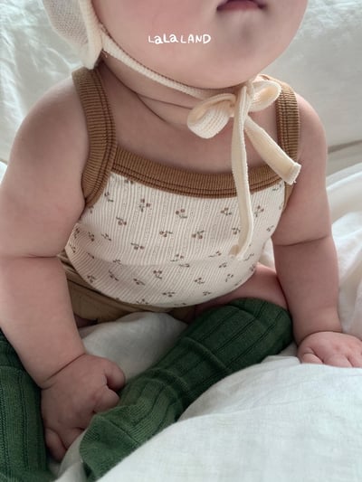 櫻桃細肩包屁衣(2color)16