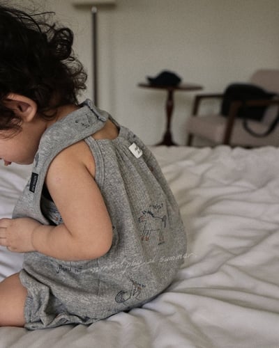 彩繪小馬傘擺背心/麵包褲/圍兜(2color)5