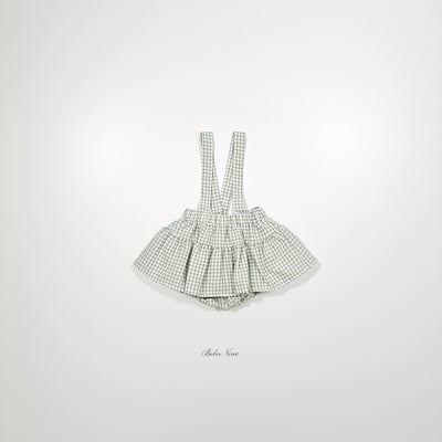 格紋吊帶包屁裙(2color)13