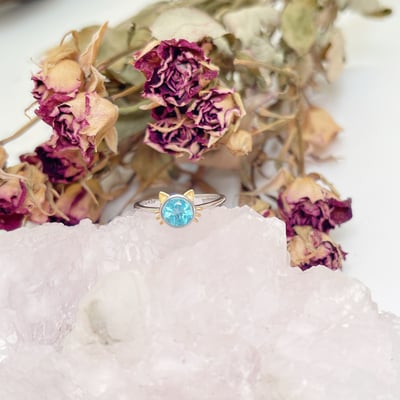 貓咪拓帕石戒指2