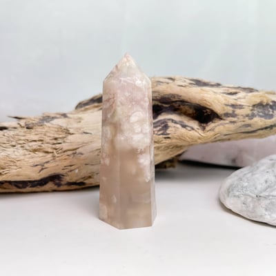 平衡能量/好氣色-《櫻花瑪瑙原礦晶柱》A2