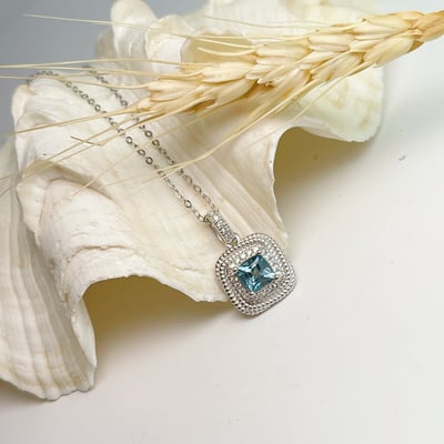 守護之石-《方形切割拓帕石項鍊》3