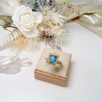 長型拓帕石戒指3