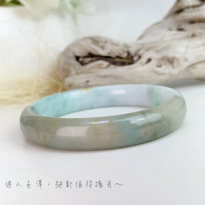 平安吉祥/養護磁場-《天然雙色翡翠手鐲》7