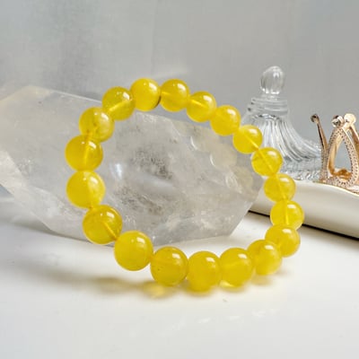 辟邪去災/招財納福-《10mm金絞蜜琥珀手珠》3