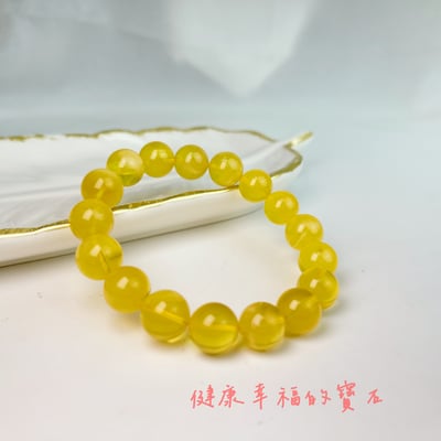 辟邪去災/招財納福-《11mm金絞蜜琥珀手珠》6