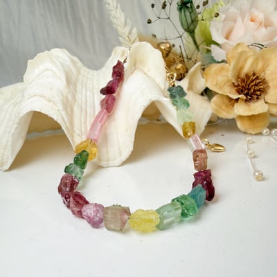 旺運勢/招財招桃花-《彩色碧璽原礦手鍊》3