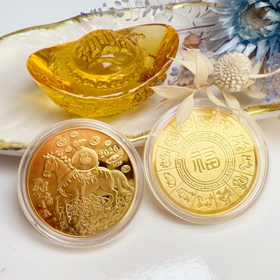 招財/錢母/金幣-《馬年錢母紀念幣開運套組》4