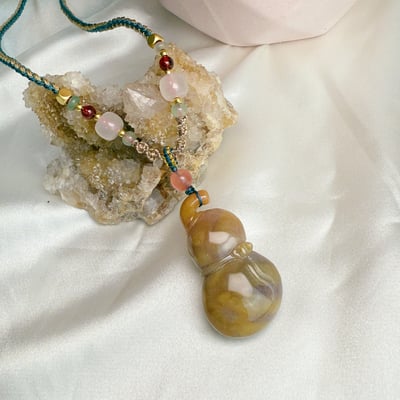 吉祥富貴/養顏美容-《菊花珊瑚玉項鍊》62