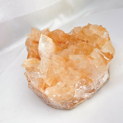 招財/正能量-《虎牙橘黃方解石晶簇》14