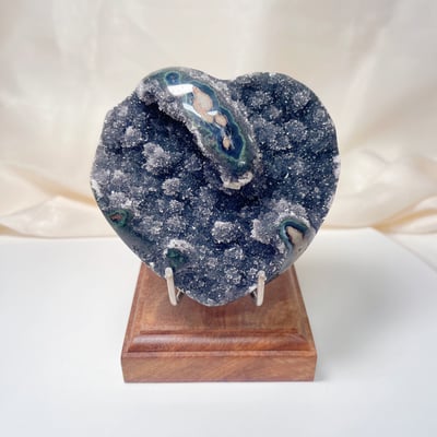 稀有變種紫晶瑪瑙紋路水晶座4