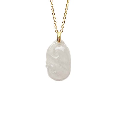 翡翠-如意白玉項鍊1