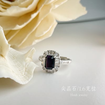 堅韌/勇敢/自信-《深藍紫尖晶石珠寶戒指》4