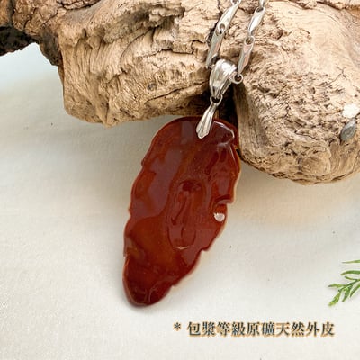 避邪擋煞/穩定財運-《金葉帶皮老蜜蠟.琥珀項鍊》5