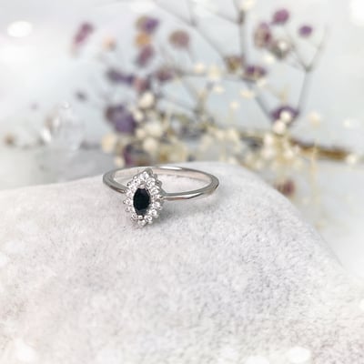 經典款馬眼藍寶戒指4