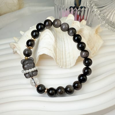 貴人/好運/平安-《銀曜珍珠熊手鍊》3