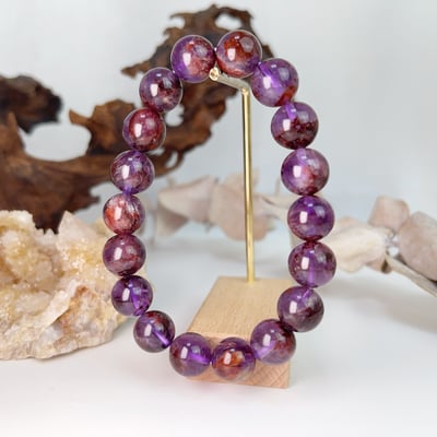 貴人/事業/好運-《11.5mm紫幽靈滿圈手鍊》4