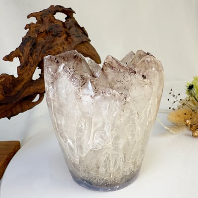 聚財聚氣/淨化磁場-《毒液草莓原礦晶花擺件》5