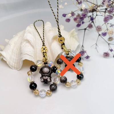 平安/擋煞/防小人《超閃耀銀曜石平安吊飾》5