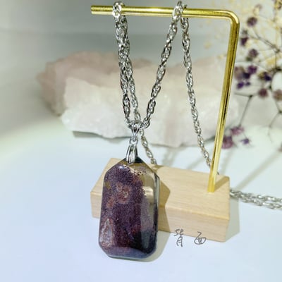 收藏級-清料紅幽靈水晶項鍊5