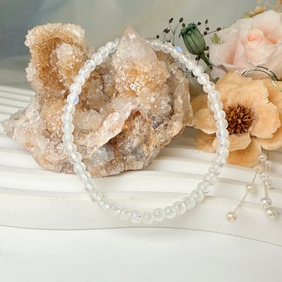 正能量/安穩平靜-《極細白月光素圈手鍊》2