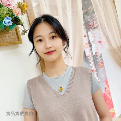 辟邪去災/招財納福-《蛋面黃金花珀琥珀項鍊》-56