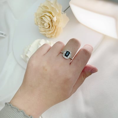 堅韌/勇敢/自信-《深藍紫尖晶石珠寶戒指》6