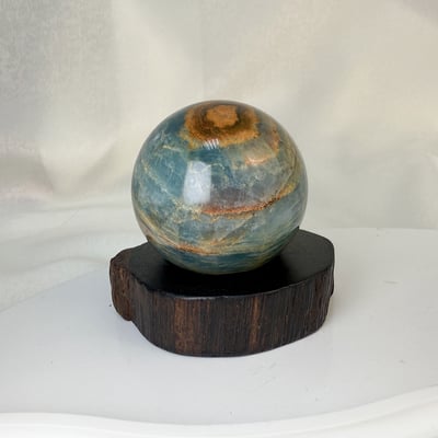 原礦球/心靈力量-《海洋藍力士水晶球》B24