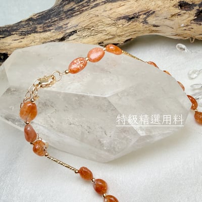 正能量/旺運勢/招財-《金太陽隨形珠葉子項鍊》2