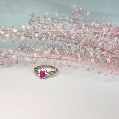 自信魅力/創造幸福-《宮廷風滿鑽無燒紅寶戒指》6