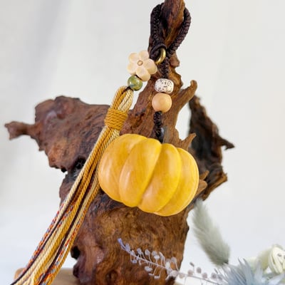 招福避邪-《黃金檀 金瓜原木吊飾》4