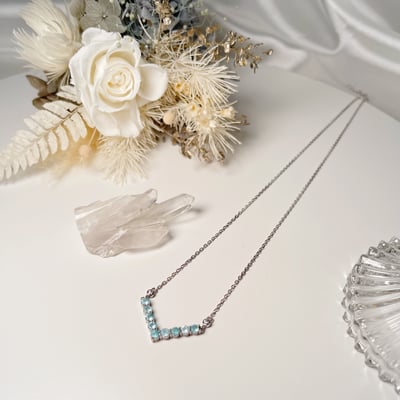 藍磷灰時尚鎖骨鍊4