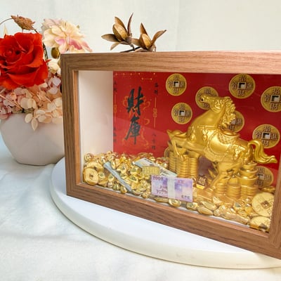 招財/貴人/開運-《馬年開運銅馬相框擺件》4