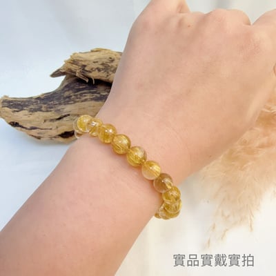 全淨體/金鈦絲/招財之王-《高品收藏級鈦晶手鍊》7