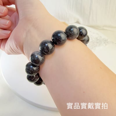 擋煞避邪/防小人-《14mm老礦黑髮晶手鍊》5