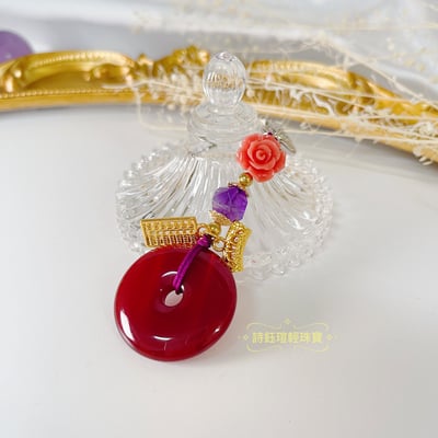 健康/平安-紅玉髓平安扣吊飾4
