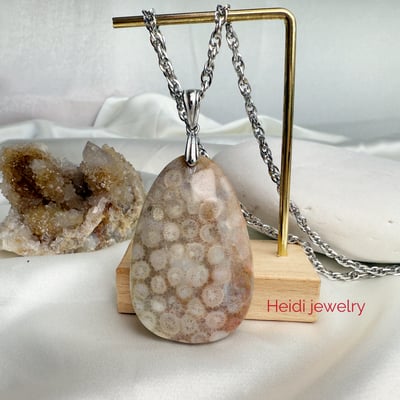 吉祥富貴/養顏美容-《菊花珊瑚玉項鍊》14