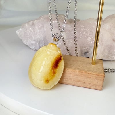 避邪擋煞/招財納福-《金錢龜琥珀蜜蠟項鍊》7