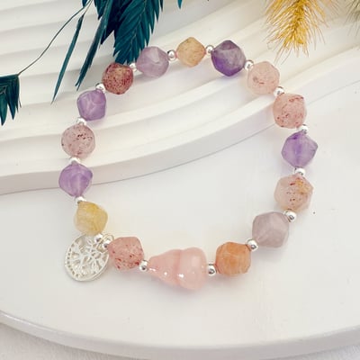 全方位功效-《粉晶葫蘆多寶水晶手鍊》3